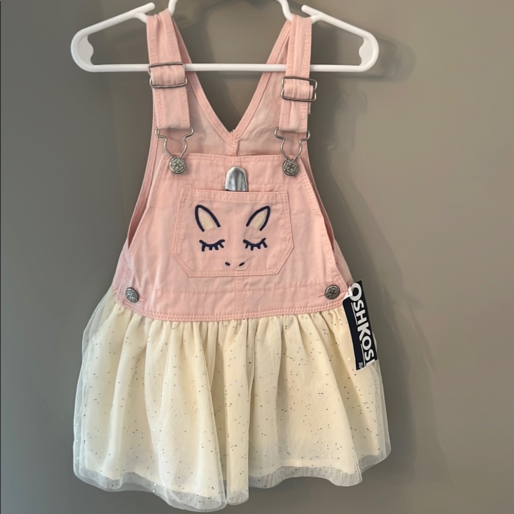 OshKosh B'gosh Pink and Cream Sparkle Dress